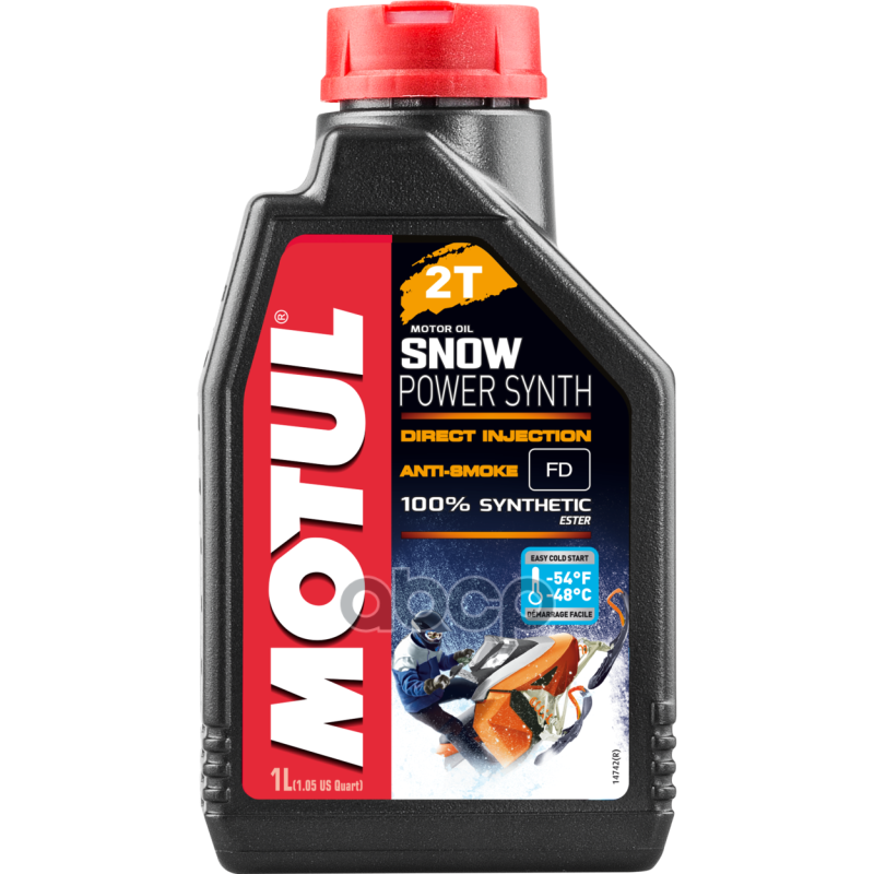 1L Snowpower Synth 2T Масло Моторное Синтетическое MOTUL арт. 108209