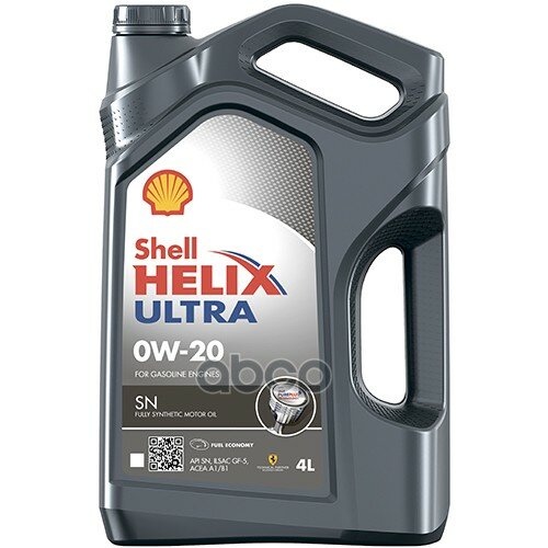 Shell Масло Моторное Shell Helix Ultra 0W20 Sn 4Л