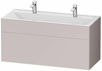 Мебель для ванной AM.PM Inspire 2.0 120 элегантная серая матовая (тумба с раковиной + зеркало)