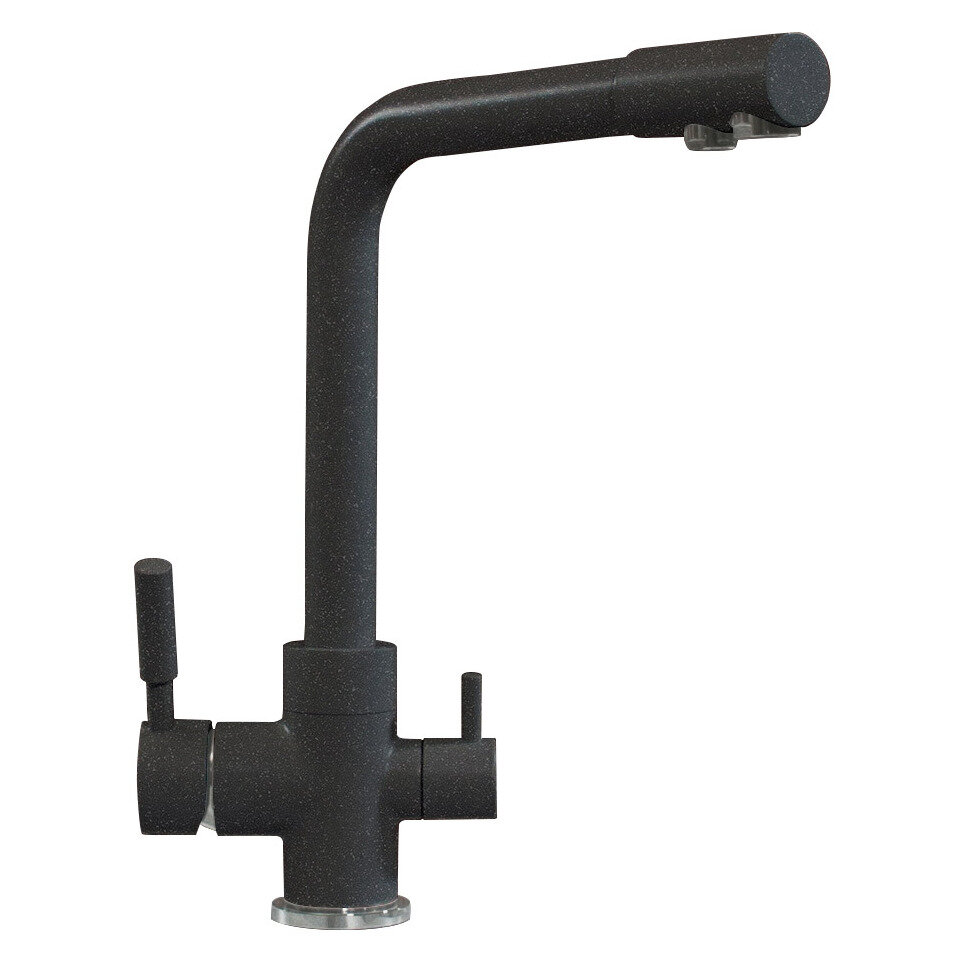 Смеситель для кухни Polygran Высокий Дуо Чёрный №16 (627505) под фильтр