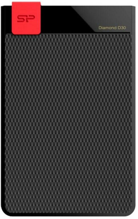 Внешний жесткий диск 2Tb Silicon Power SP020TBPHDD3SS3K D30 Diamond (2.5", USB 3.0, Black)