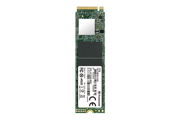 накопитель Transcend SSD 1Tb M.2 2280, NVMe PCIe Gen3 x4, M-Key, 3D NAND TLC, TS1TMTE110S