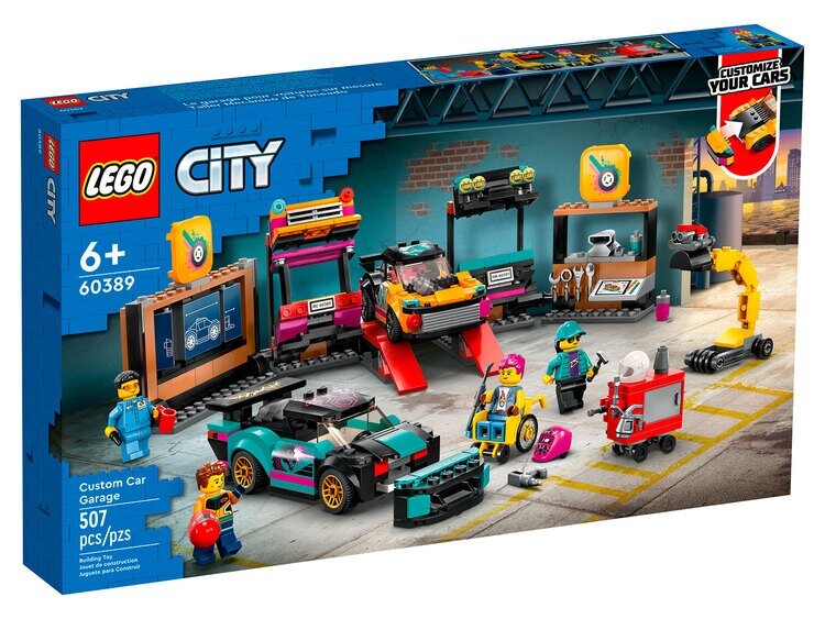 Lego City Конструктор Lego City Автомобильная мастерская 507 деталей 60389