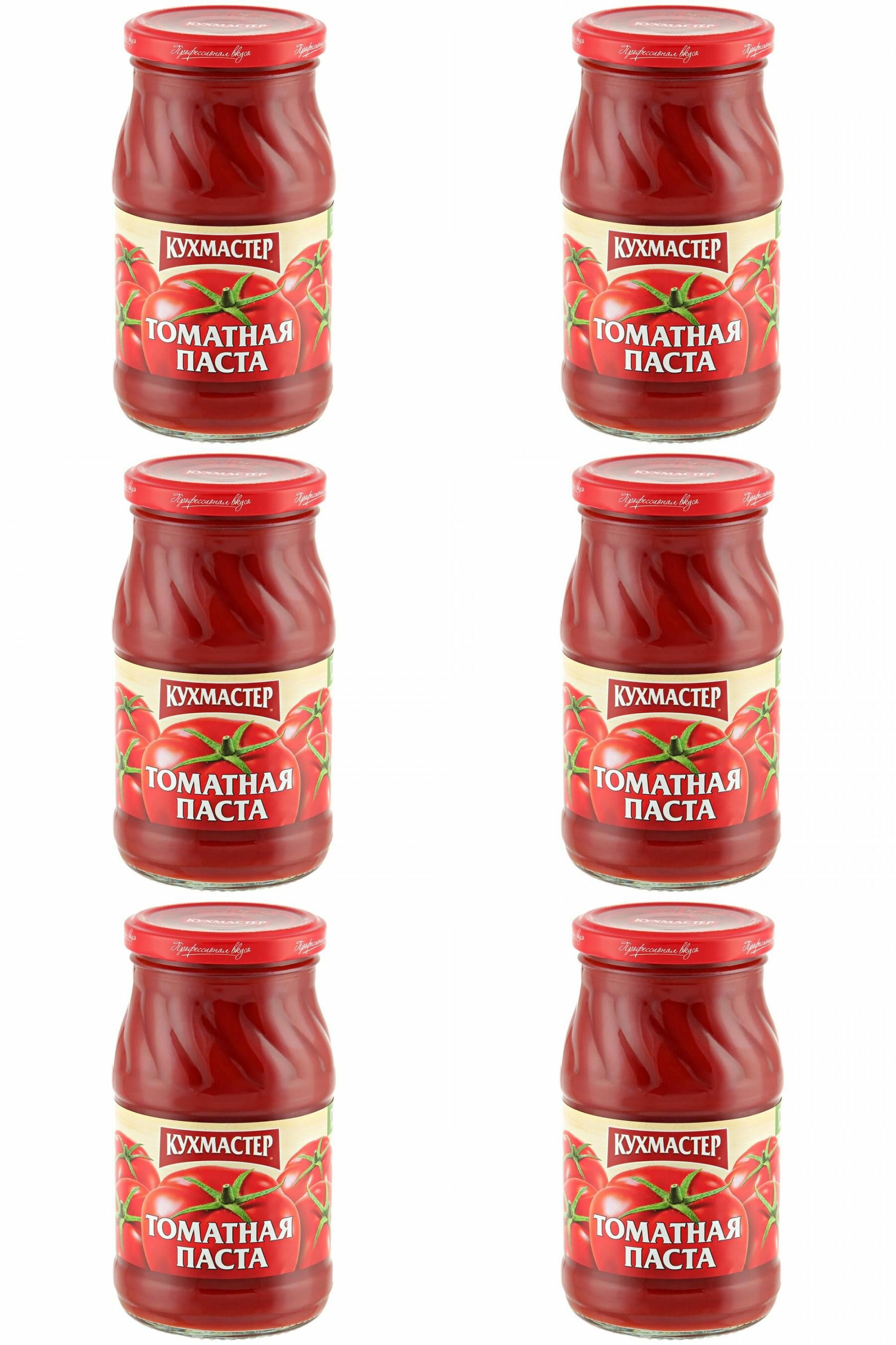 Кухмастер Паста томатная 25%, 270 г, 6 шт - фотография № 1
