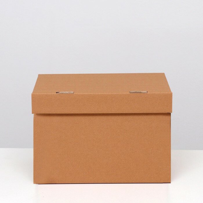 Коробка для хранения "А4", бурая, 32,5 x 23,5 x 23,5 см - фотография № 2