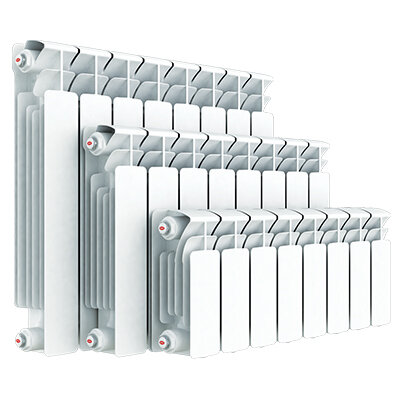 Радиатор биметаллический Rifar Base боковое подключение 500 мм х 6 секций