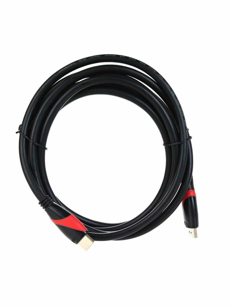 Кабель VCOM HDMI 19M ver 2.0 3m Black-Red (CG525-R-3.0)