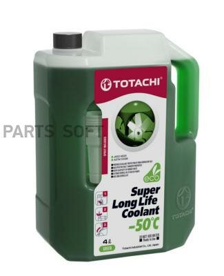 TOTACHI 41704 Жидкость охлаждающая низкозамерзающая TOTACHI SUPER LONG LIFE COOLANT Green -50C 4л 1шт