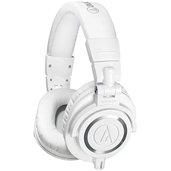 Наушники Audio-Technica ATH-M50X, проводные, белый 4ATHM50xWH