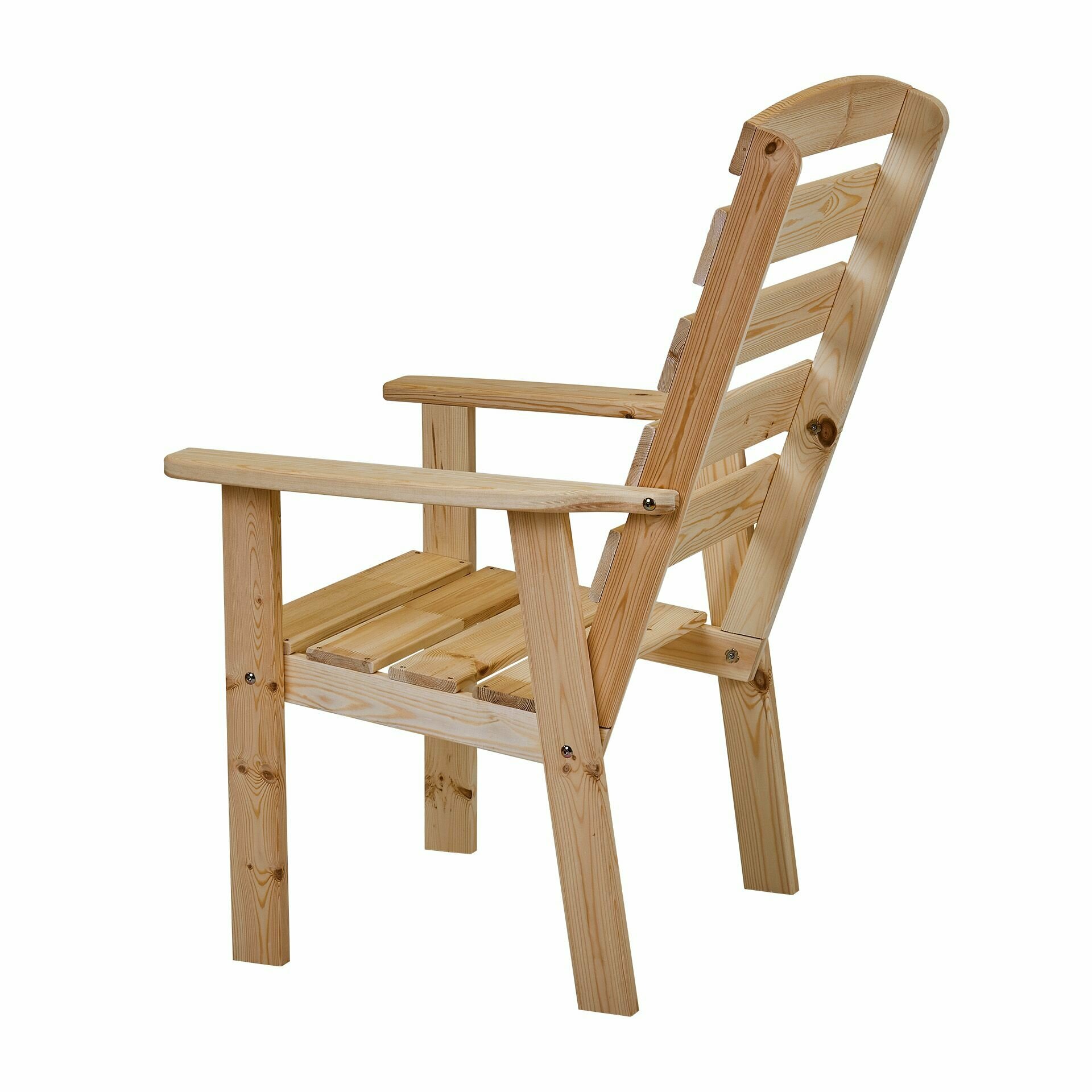 Кресло деревянное для сада и дачи с высокой спинкой, фрозо - фотография № 10