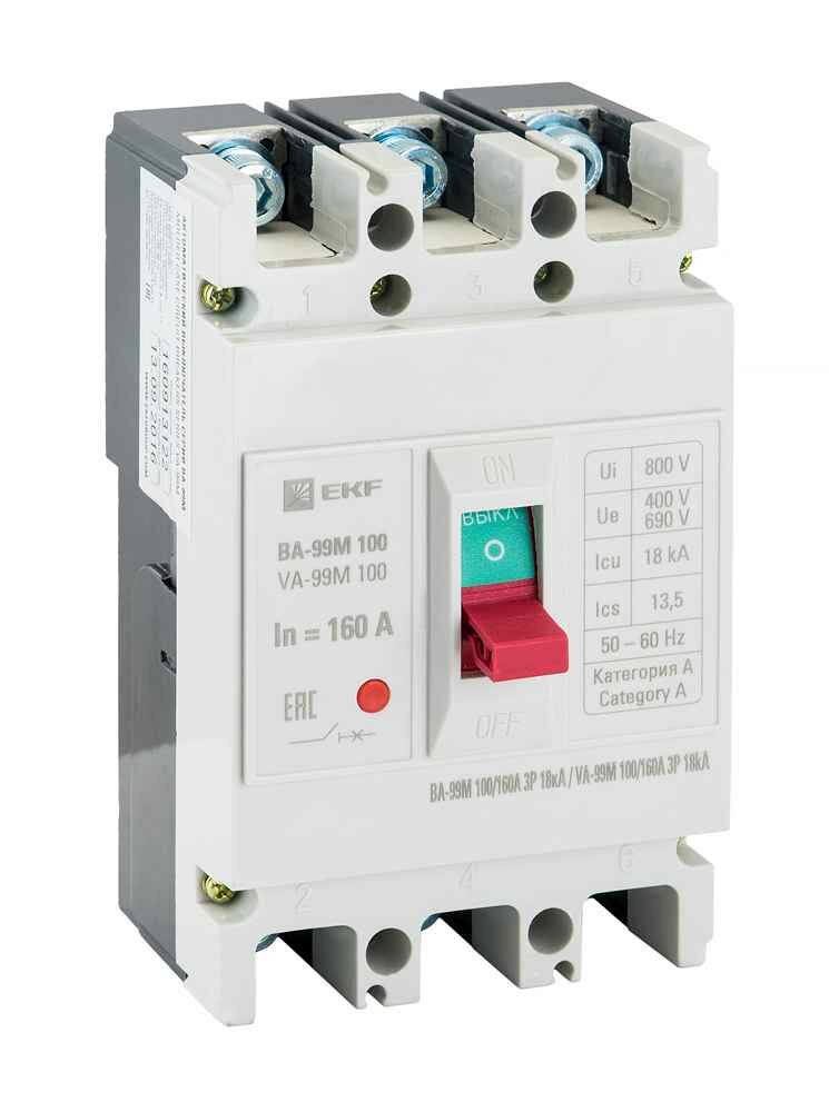 EKF Автоматический выключатель ВА-99МL 250/225А 3P 20кА Basic mccb99-250-225mi