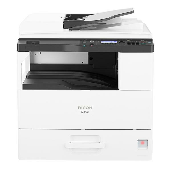 МФУ Ricoh M 2701 P/S/C ч/б A3 27 стр./мин, 600 dpi, AПД, с дуплексом, лоток 500 листов, девелопер (60К отп.), тонер на 9000 отп, запуск платно инженером!