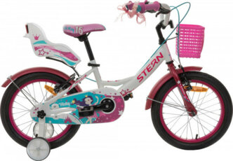 Stern Велосипед для девочек Stern Vicky 16" (белый/розовый)