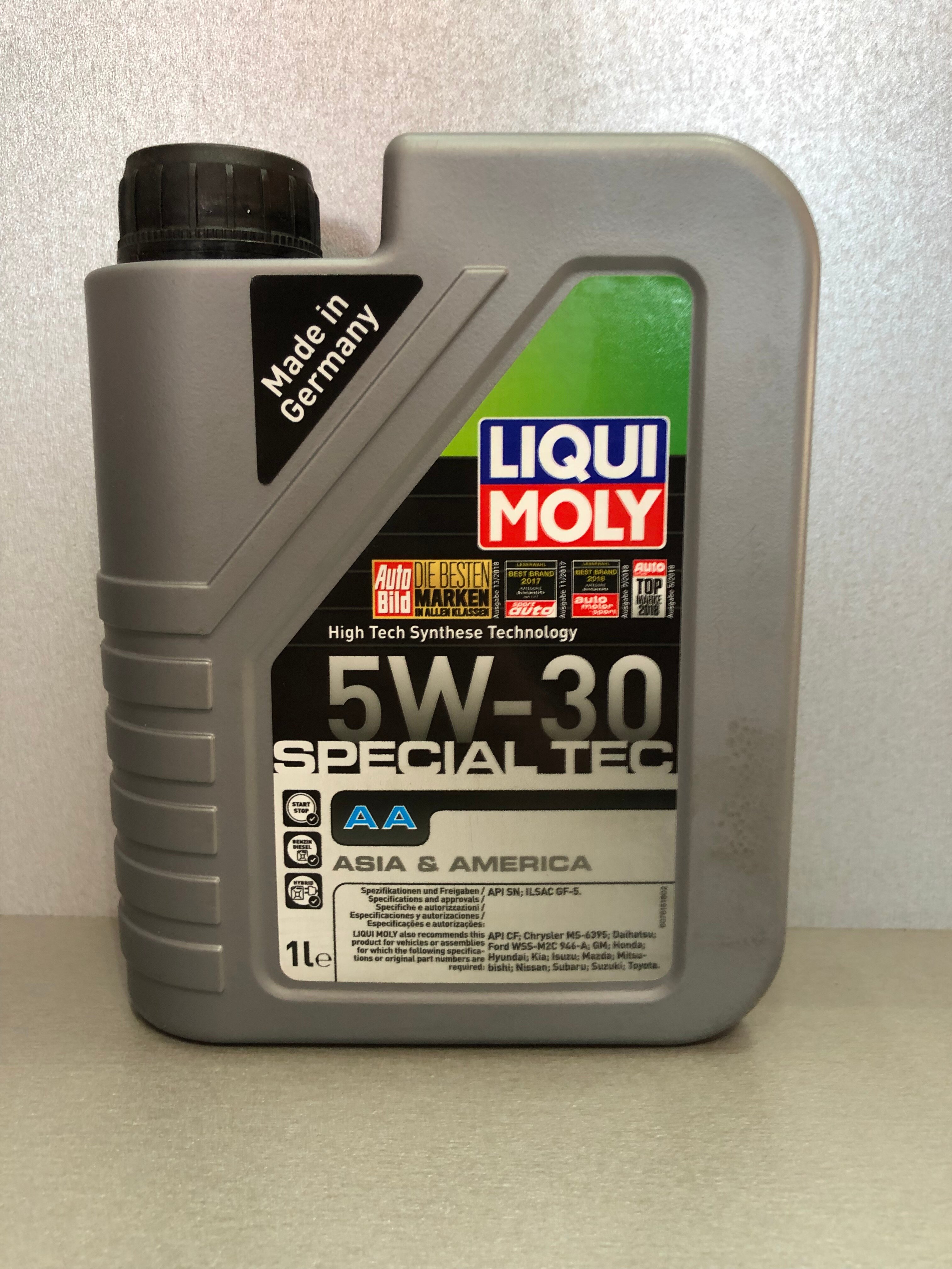 Масло моторное Liqui Moly Special Tec AA 5W-30 1л синт. API SN