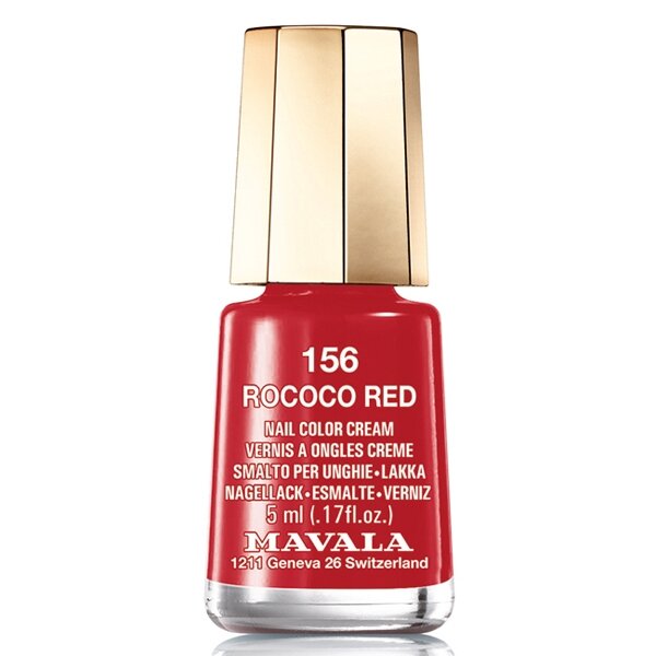 Mavala Лак для ногтей Чувственный красный Rococo Red, 5 мл 1 шт