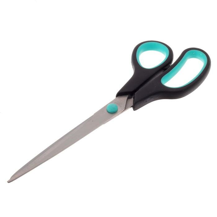 фото Ножницы , 23.5 См, Ручки С Противоскользящими Резиновыми Вставками, Чёрные