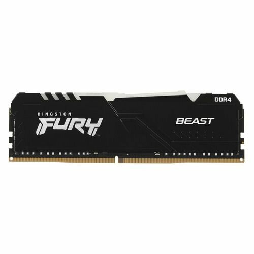 Оперативная память Kingston Fury Beast Black RGB DDR4 3200 МГц 1x16 ГБ (KF432C16BBA/16)