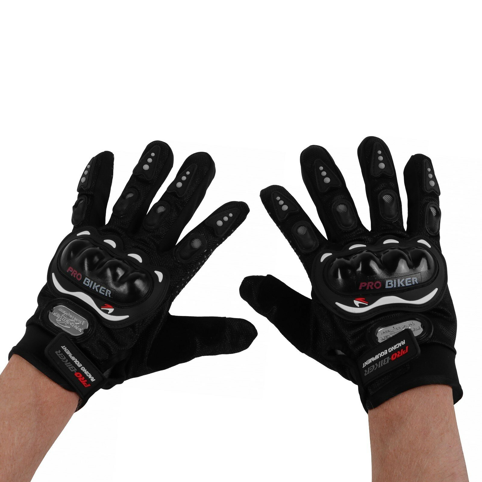 Перчатки мотоциклетные с защитными вставками пара размер XXL черные
