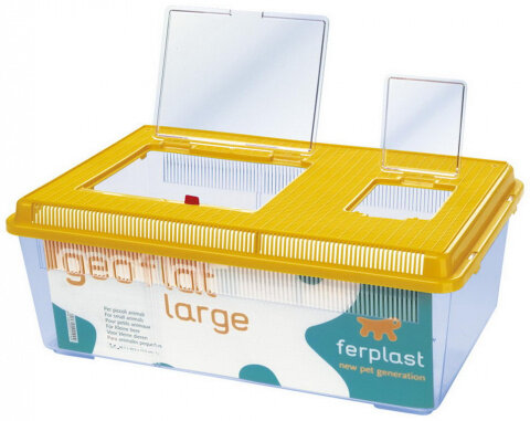 Ferplast переноска-террариум GEO FLAT для черепах 46 х 30 х 17 см., В ассортименте