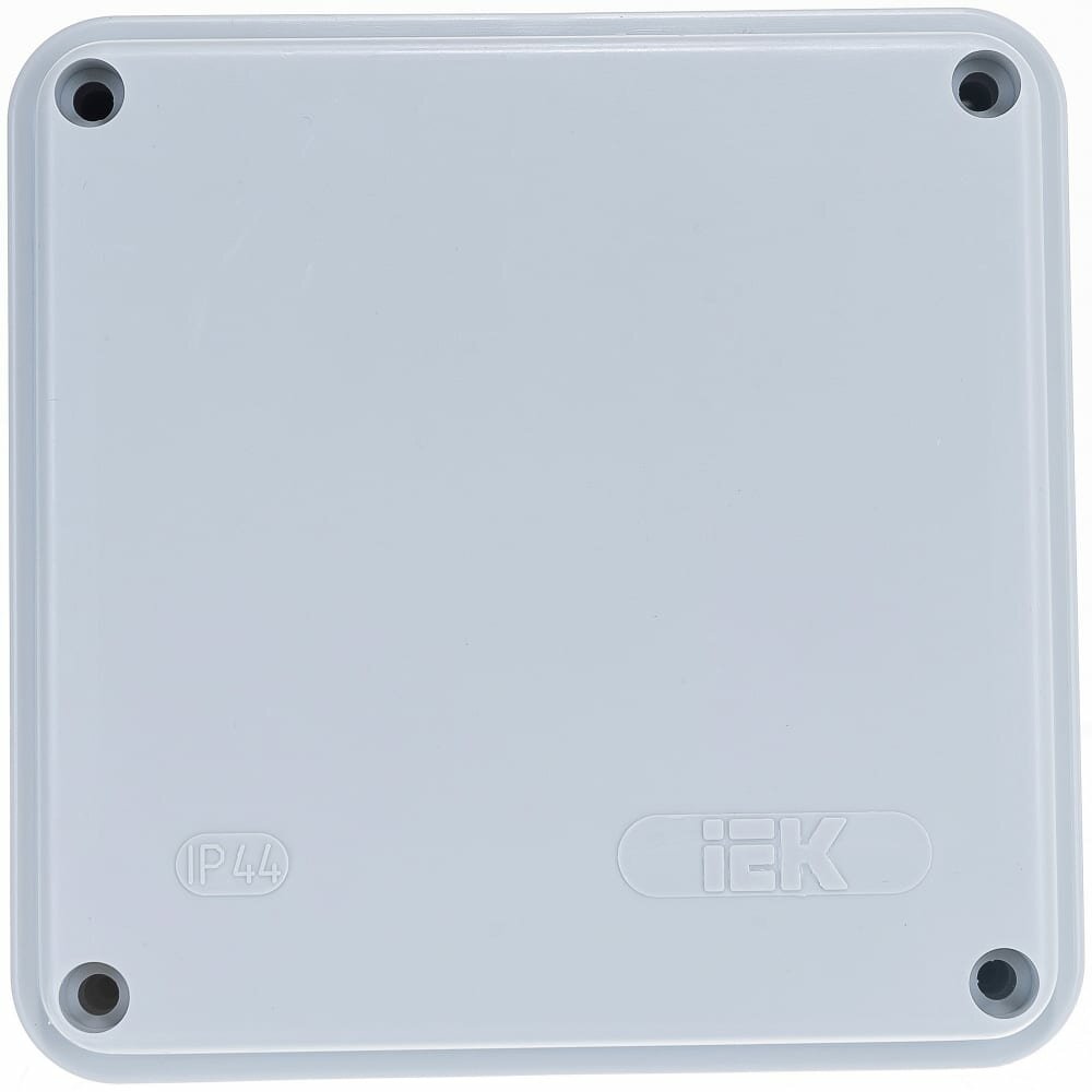 Распаечная коробка IEK открытой проводки, открытой проводки, 100x100x50, IP44, KM41233, 6 кабель вводов, ИЭК UKO11-100-100-050-K41-44