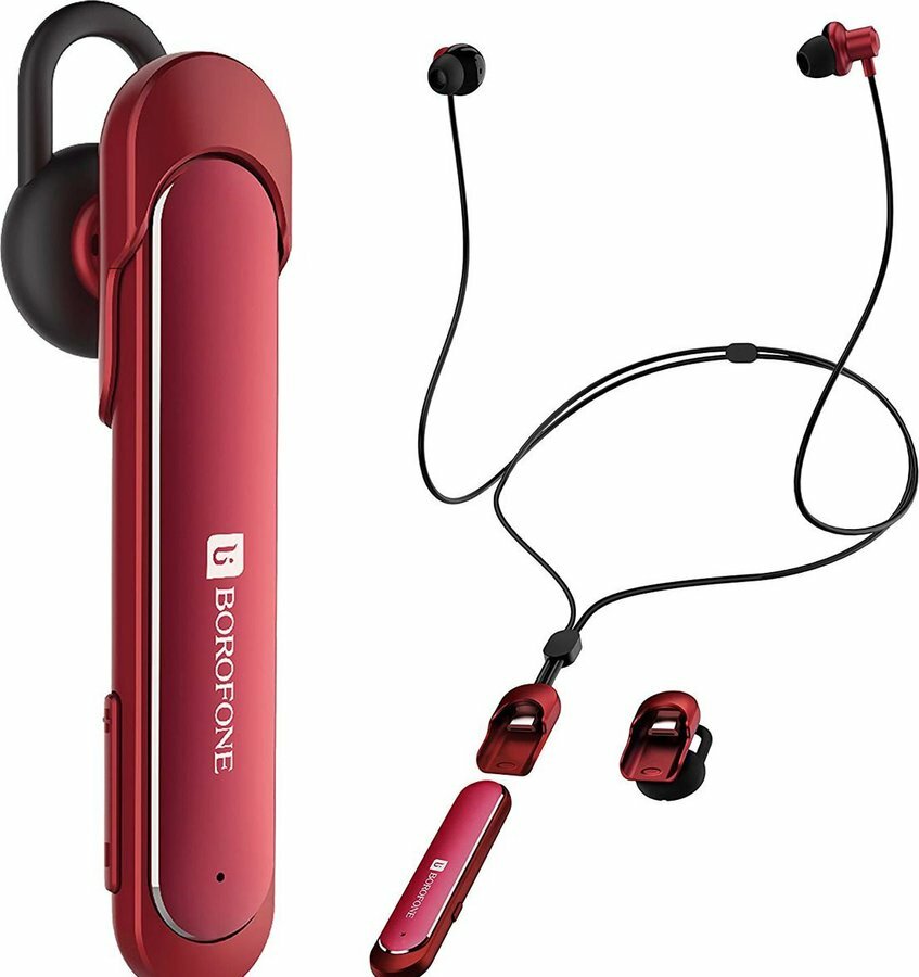 Наушники Borofone BE10 Bluetooth беспроводные Red