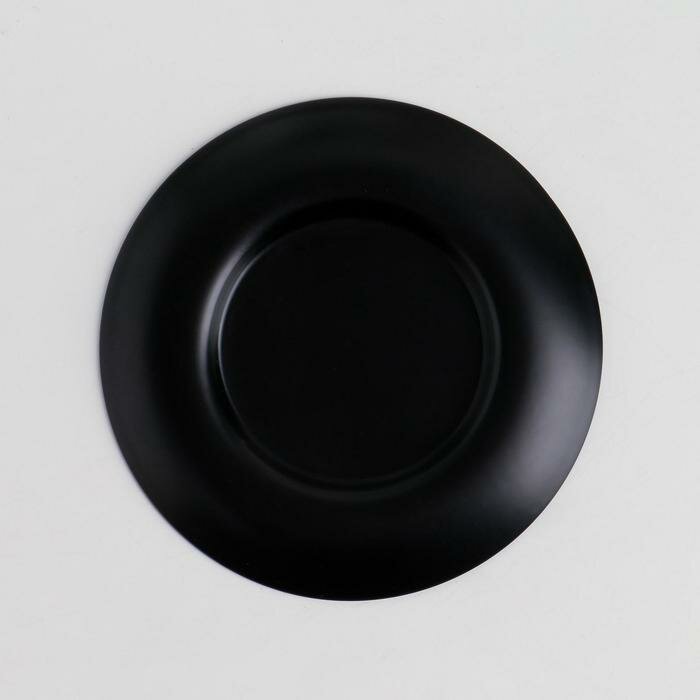 Подсвечник металл для чайной свечи, 7,5 см, чёрный - фотография № 2