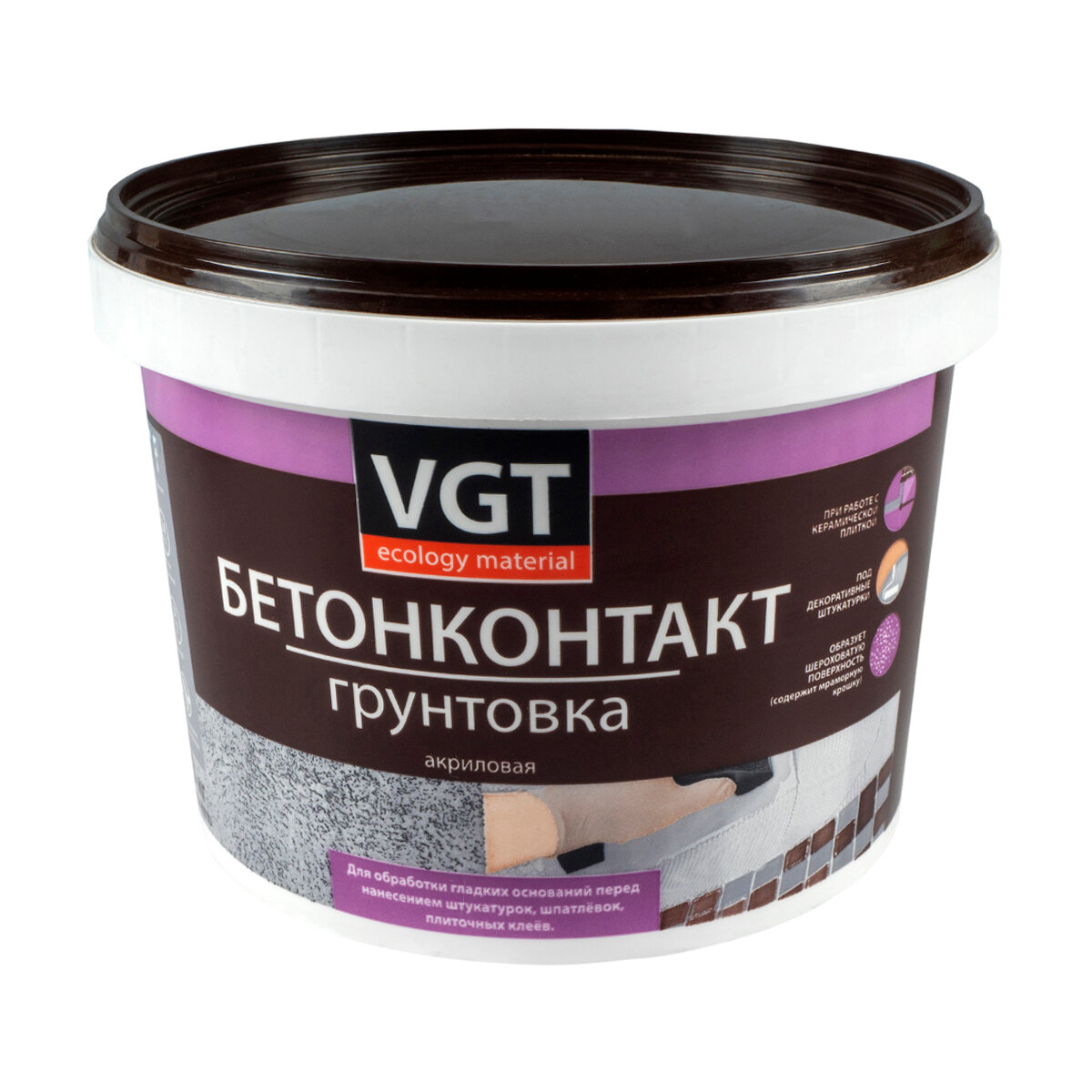 Грунтовка бетон-контакт VGT ВД-АК-0301, 3 кг