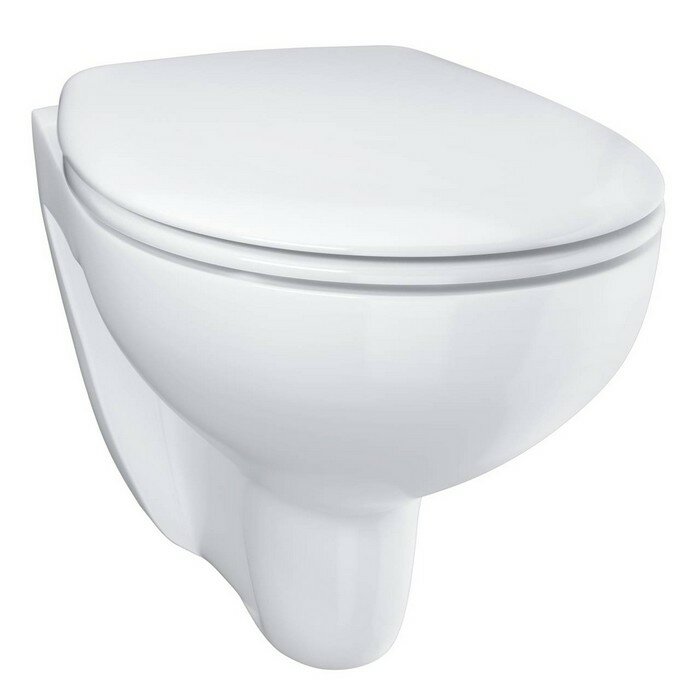 Grohe Подвесной безободковый унитаз GROHE Bau Ceramic 39351000 (39351 000) с сиденьем