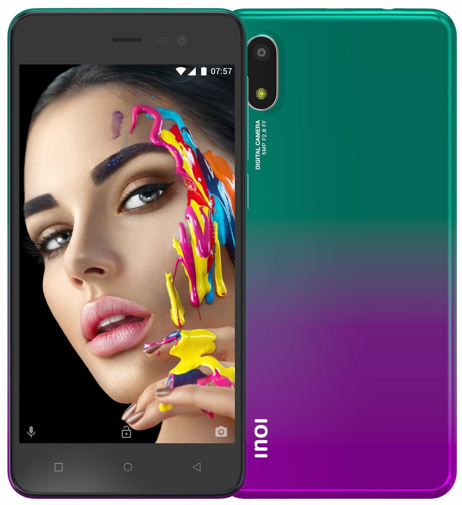 Смартфон INOI 2 Lite 2021 Purple Green