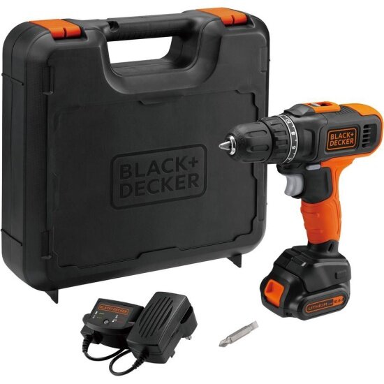 Дрель-шуруповерт аккумуляторная BLACK+DECKER BCD7122CK