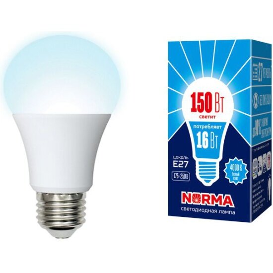 Лампа светодиодная Volpe 16Вт Е27 LED-A60-16W/NW/E27/FR/NR