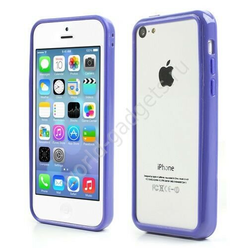 Бампер для iPhone 5C (синий)