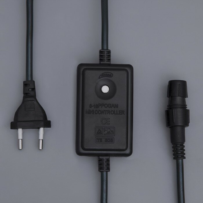 Комплектующие для дюралайта Luazon Lighting Контроллер уличный для LED дюралайта 11 мм, 2W, до 100 метров, 8 режимов