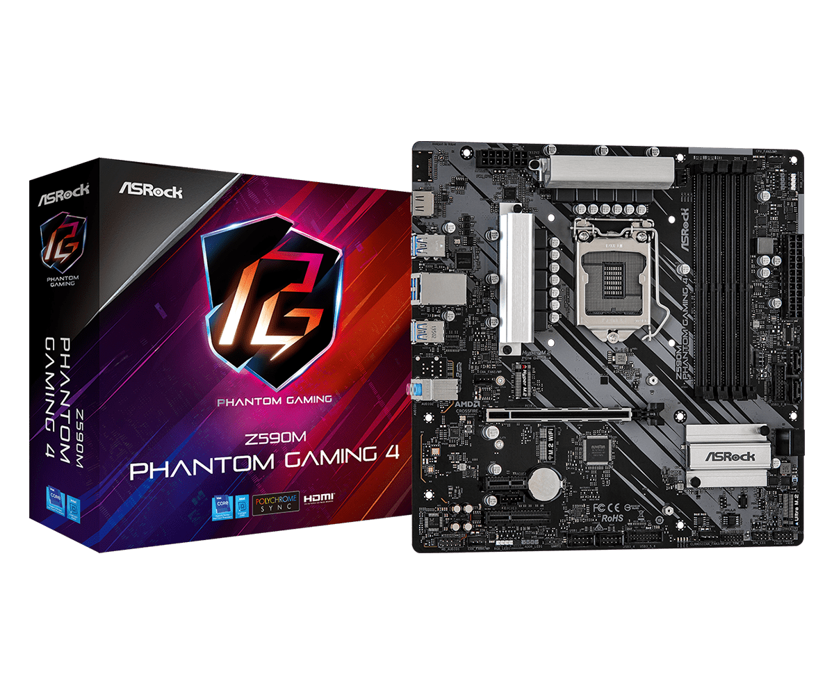 Плата материнская Asrock Z590M PHANTOM GAMING 4