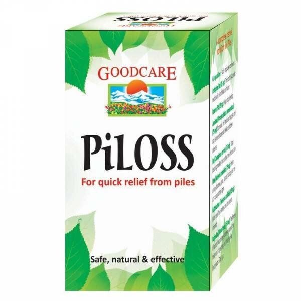 PiLOSS Goodcare Baidyanath (пилосс (Пайлосс) от геморроя и тромбофлебита Бадьянатх) 60 капс.
