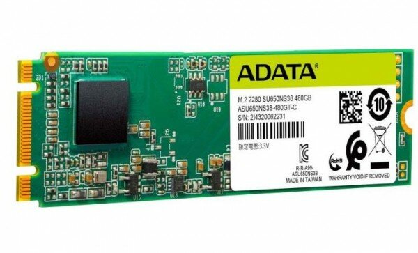 Твердотельный накопитель ADATA SSD жесткий диск M.2 2280 240GB ASU650NS38-240GT-C