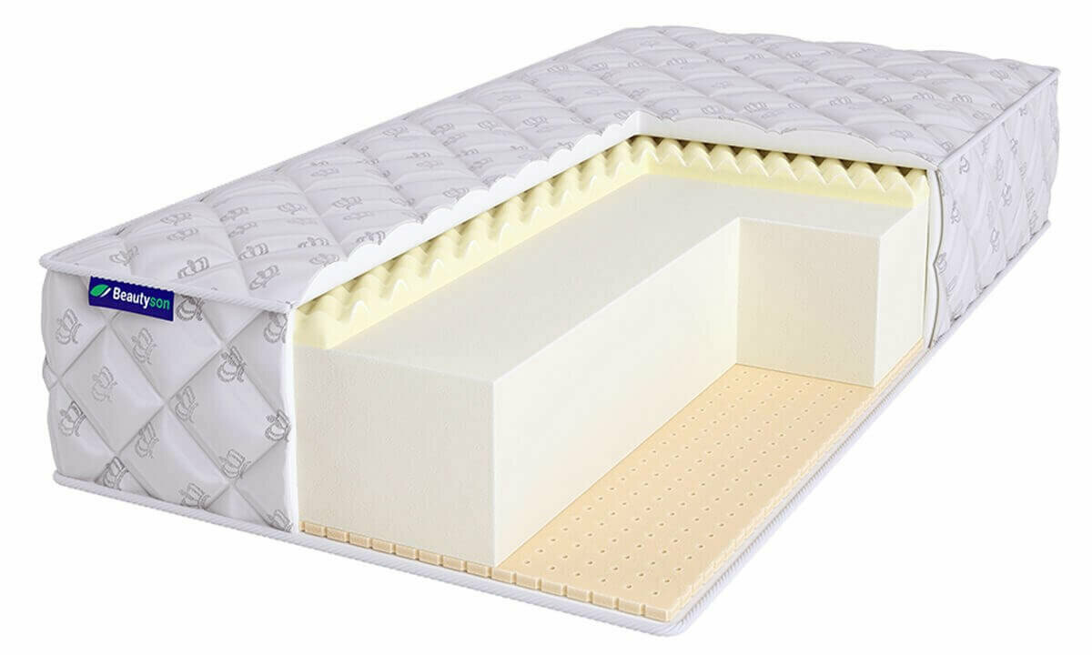 Свернутый беспружинный матрас Beautyson Roll Foam 18 Massage Latex 125х180