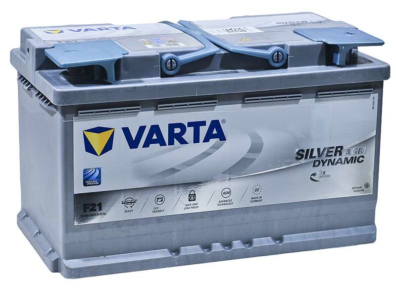 Аккумулятор автомобильный Varta Silver Dynamic AGM F21 80 А/ч 800 А обр. пол. Евро авто (315x175x190) 580901