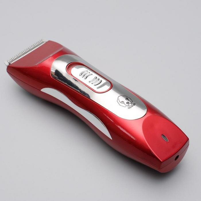 Машинка для стрижки Pet Clipper электрическая, 3 Вт, красная - фотография № 1