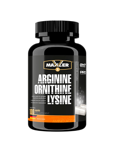 Arginine Ornithine Lysine Maxler, 100 caps (100 капсул)