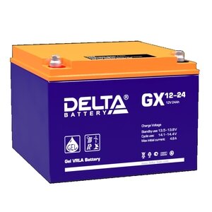 Аккумулятор гелевый Delta GX 12-24 (12В 24 Ач)