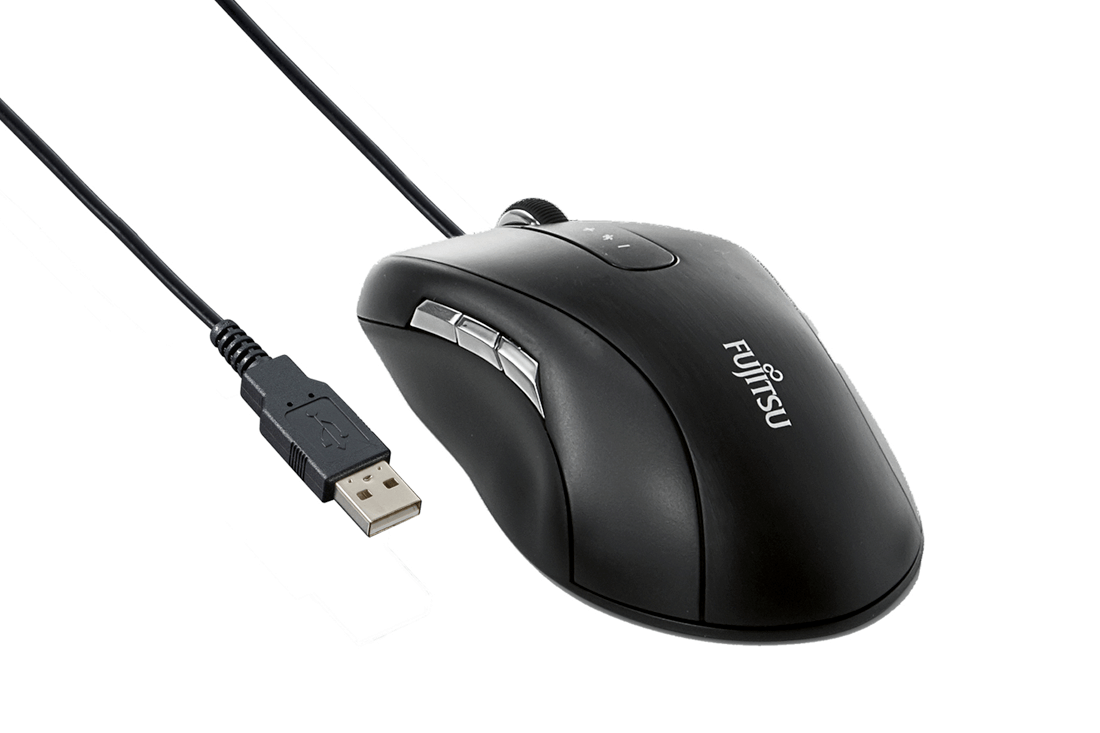 Мышь Fujitsu Blue LED Mouse M960 USB Black