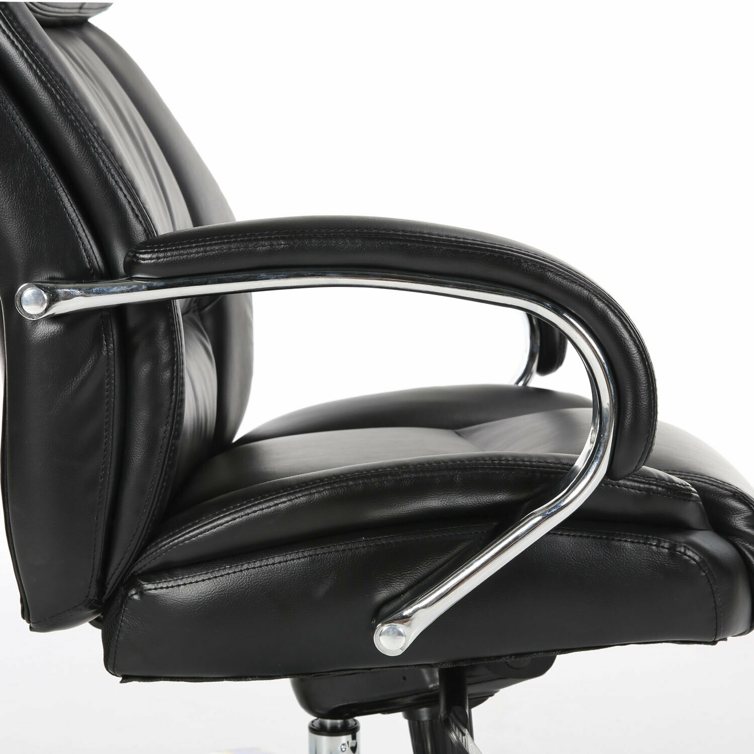 Кресло офисное BRABIX PREMIUM "Direct EX-580", хром, рециклированная кожа, черное, 531824 - фотография № 13