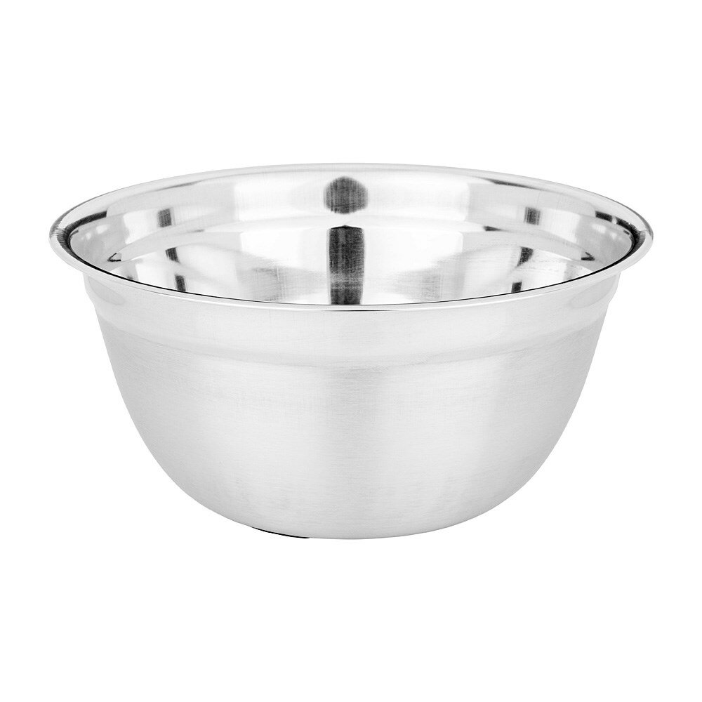 фото Миска agness глубокая, нерж сталь, противоскользящее дно, 28 см 4,2 л