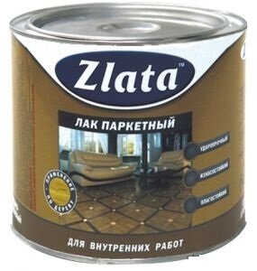 Лак Паркетный Zlata 1.8кг Глянцевый Алкидно-Уретановый / Злата*