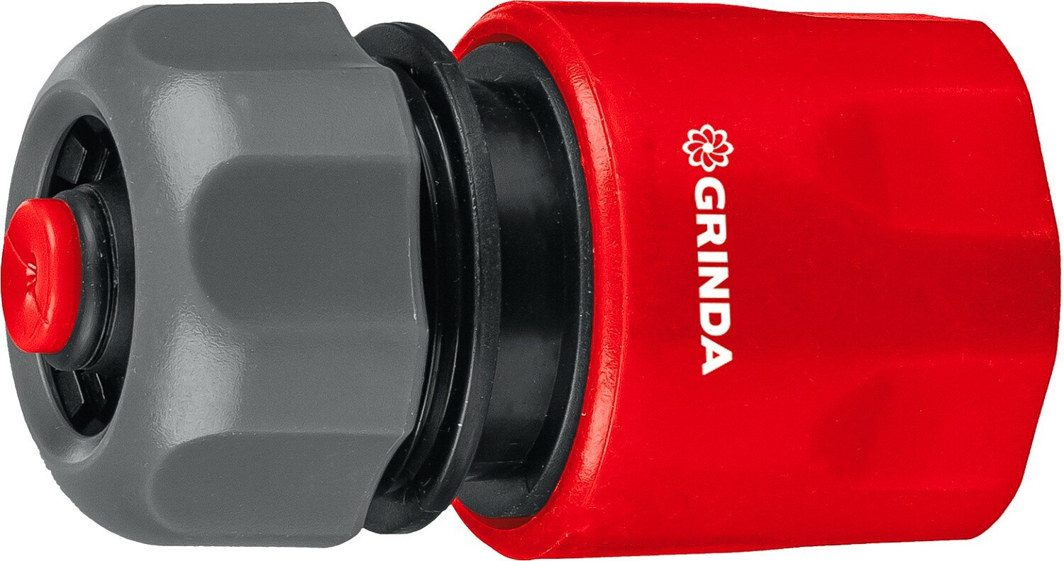 GRINDA GC-12A, 1/2″, с автостопом, соединитель быстросъёмный для шланга