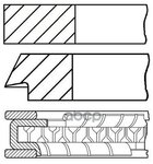 Кольца Двс Поршневые (К-Т На 1 Поршень) Goetze арт. 0843590700 - изображение