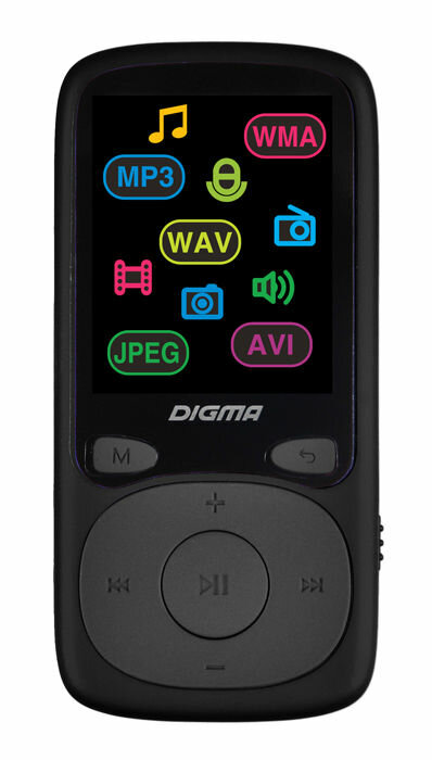 Плеер Hi-Fi Flash Digma B4 8Gb черный/1.8"/FM/microSD