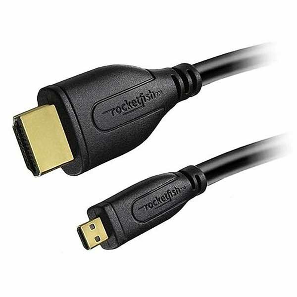 Кабель 4K HDMI/microHDMI длиной 18 метра черного цвета