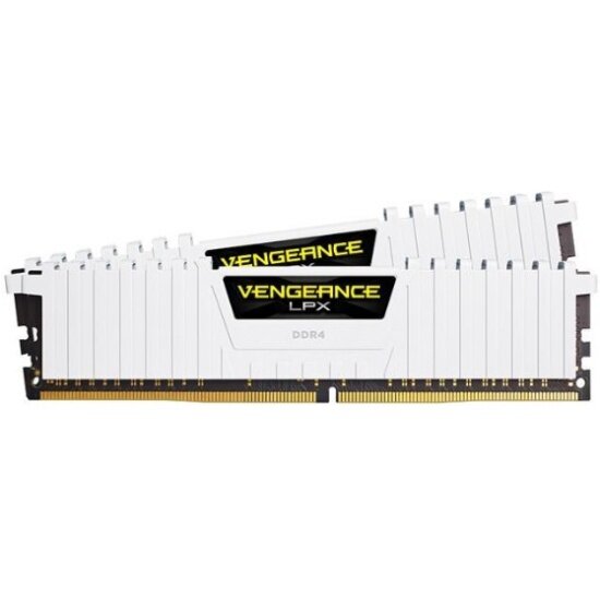 Оперативная память CORSAIR DDR4 32Gb (2x16Gb) 3200MHz pc-25600 Vengeance LPX white (CMK32GX4M2E3200C16W)